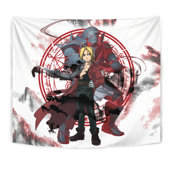 Alphonse Elric And Edward Elric Tapestry Custom Fullmetal Alchemist Anime Home Wall Decor For Bedroom Living Room 1 - PerfectIvy
