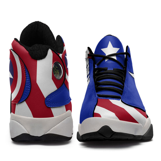 American Captain JD13 Sneakers Super Heroes Custom Shoes 2 - PerfectIvy