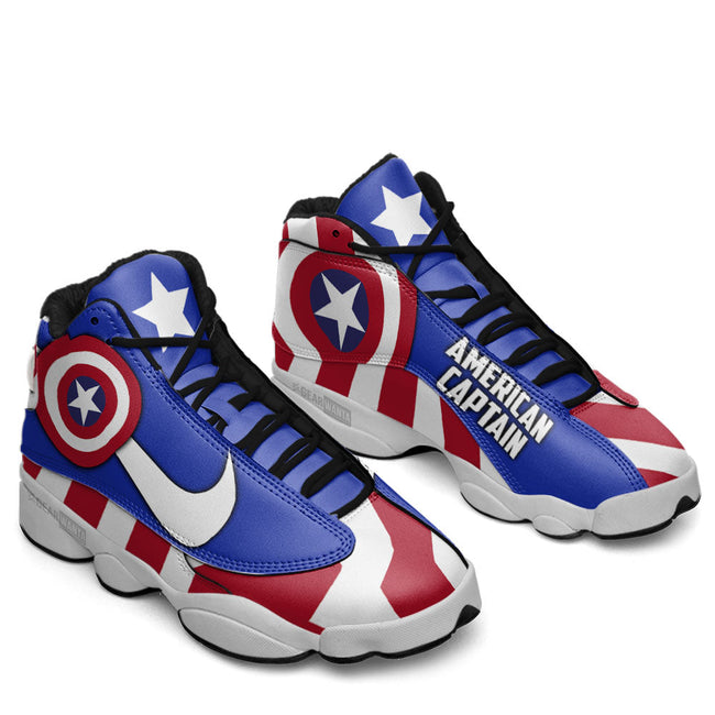 American Captain JD13 Sneakers Super Heroes Custom Shoes 3 - PerfectIvy