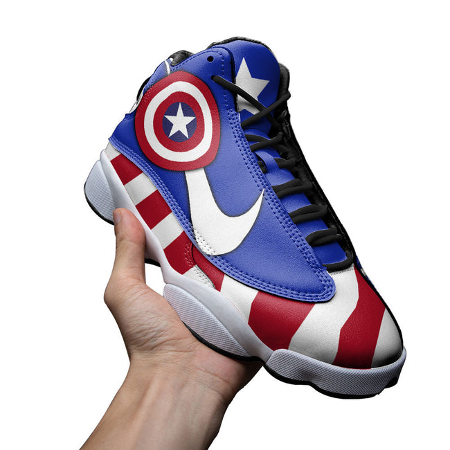 American Captain JD13 Sneakers Super Heroes Custom Shoes 4 - PerfectIvy