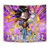 Android 17 Tapestry Custom Dragon Ball Anime Home Decor 1 - PerfectIvy