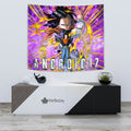 Android 17 Tapestry Custom Dragon Ball Anime Home Decor 3 - PerfectIvy