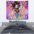 Android 17 Tapestry Custom Dragon Ball Anime Home Decor 4 - PerfectIvy