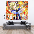 Android 18 Tapestry Custom Dragon Ball Anime Home Decor 2 - PerfectIvy
