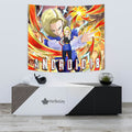 Android 18 Tapestry Custom Dragon Ball Anime Home Decor 3 - PerfectIvy