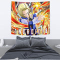 Android 18 Tapestry Custom Dragon Ball Anime Home Decor 4 - PerfectIvy