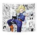 Android 18 Tapestry Custom Dragon Ball Anime Manga Room Decor 1 - PerfectIvy