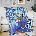 Aqua Blanket Custom KonoSuba Anime Bedding 3 - PerfectIvy