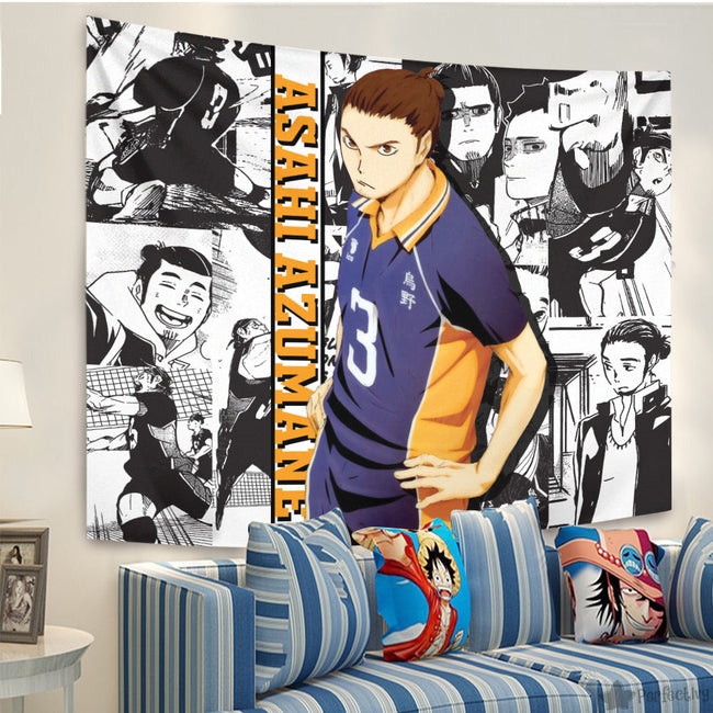 Asahi Azumane Tapestry Custom Haikyuu Manga Anime Room Decor 3 - PerfectIvy