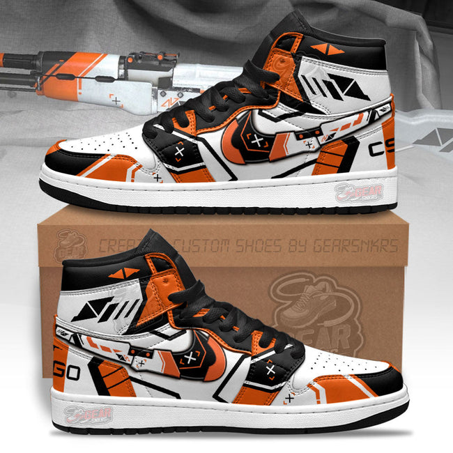 Asiimov Counter-Strike Skins JD Sneakers Shoes Custom For Fans 1 - PerfectIvy