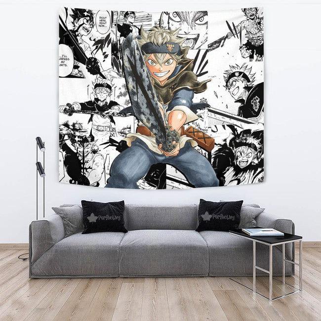 Asta Tapestry Custom Black Clover Anime Manga Room Wall Decor 3 - PerfectIvy