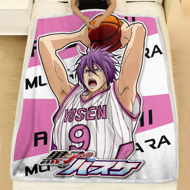 Atsushi Murasakibara Blanket Fleece Custom Kuroko's Basketball Anime Bedding 2 - PerfectIvy