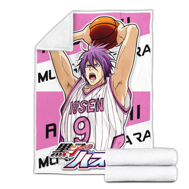 Atsushi Murasakibara Blanket Fleece Custom Kuroko's Basketball Anime Bedding 4 - PerfectIvy