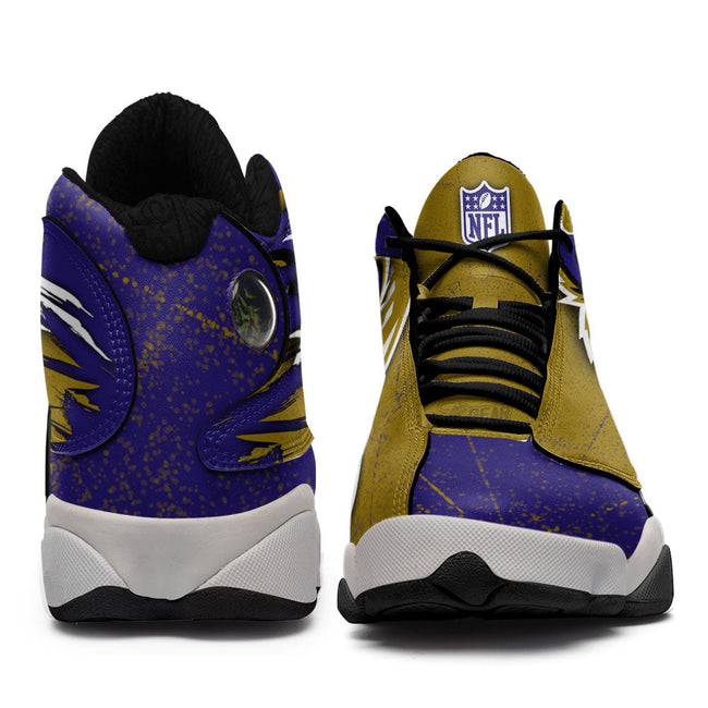Baltimore Falcons JD13 Sneakers Custom Shoes For Fans 3 - PerfectIvy