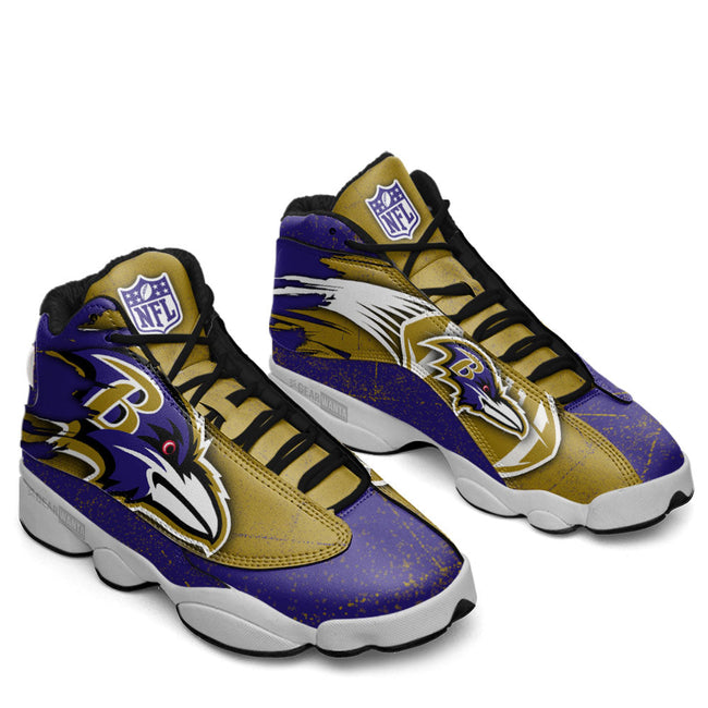 Baltimore Falcons JD13 Sneakers Custom Shoes For Fans 4 - PerfectIvy