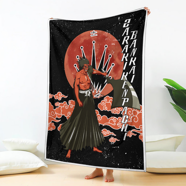 Bankai Kenpachi Zaraki Blanket Moon Style Custom Bleach Anime Bedding 2 - PerfectIvy