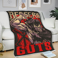 Berserk Guts Blanket Fleece Custom Berserk Anime Bedding 3 - PerfectIvy