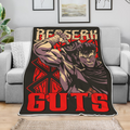 Berserk Guts Blanket Fleece Custom Berserk Anime Bedding 4 - PerfectIvy