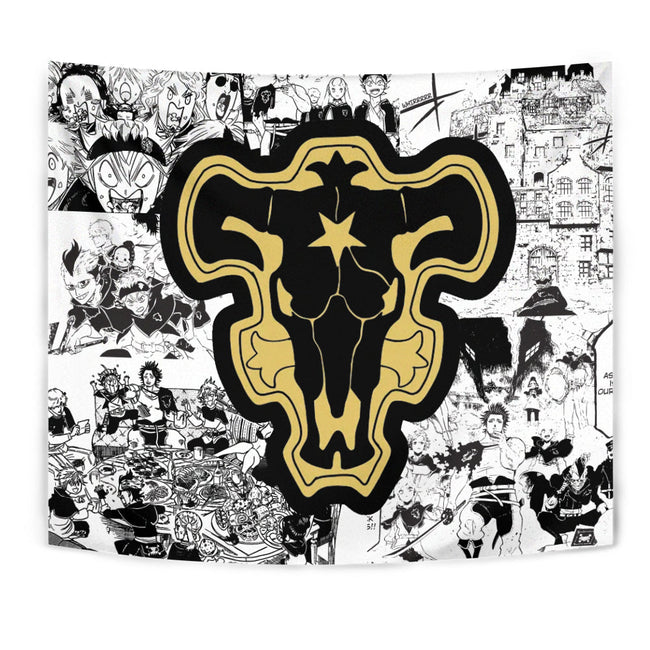 Black Bull Tapestry Custom Black Clover Anime Manga Room Wall Decor 1 - PerfectIvy