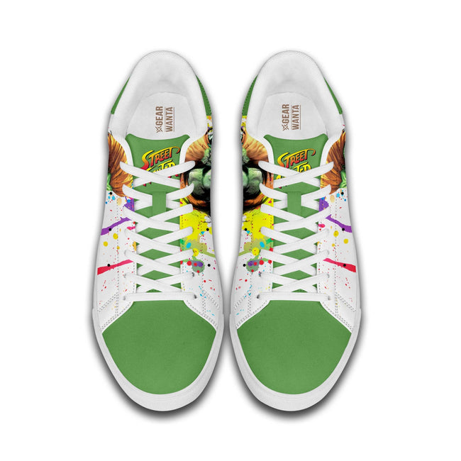 Blanka Skate Shoes Custom Street Fighter Game Shoes 4 - PerfectIvy