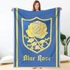 Blue Rose Magic Knights Blanket Custom Black Clover Anime Bedding 1 - PerfectIvy