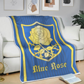 Blue Rose Magic Knights Blanket Custom Black Clover Anime Bedding 3 - PerfectIvy