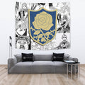 Blue Rose Tapestry Custom Black Clover Anime Manga Room Wall Decor 2 - PerfectIvy
