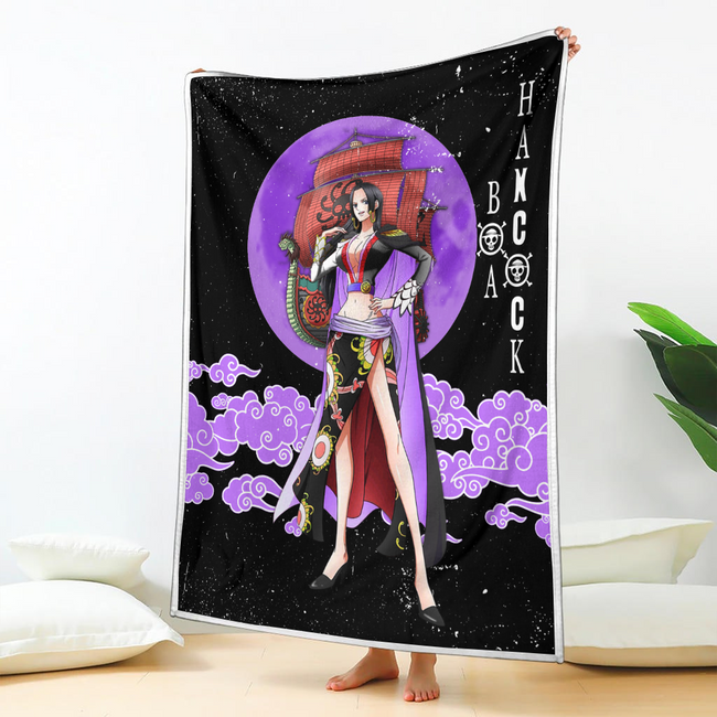 Boa Hancock Blanket Moon Style Custom One Piece Anime Bedding 2 - PerfectIvy