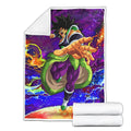 Broly Fleece Blanket Custom Dragon Ball Anime Galaxy Style 2 - PerfectIvy