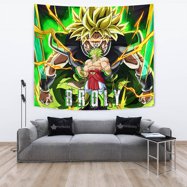 Broly Tapestry Custom Dragon Ball Anime Home Decor 2 - PerfectIvy