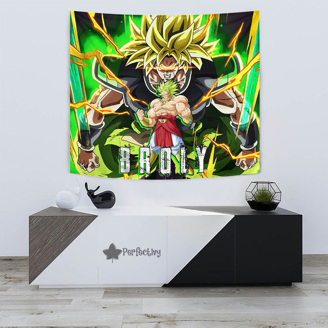 Broly Tapestry Custom Dragon Ball Anime Home Decor 3 - PerfectIvy