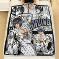 Bruno Bucciarati Blanket Fleece Custom JJBA Anime Bedding 2 - PerfectIvy