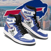 Buffalo Bills Blue White Helmet Shoes Custom 1 - PerfectIvy