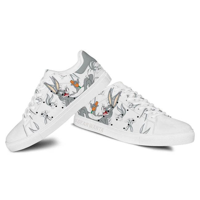 Bugs Bunny Skate Shoes Custom Looney Tunes Cartoon Sneakers 2 - PerfectIvy