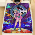 Bulma Fleece Blanket Custom Dragon Ball Anime Galaxy Style 4 - PerfectIvy