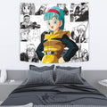 Bulma Tapestry Custom Dragon Ball Anime Manga Room Decor 4 - PerfectIvy