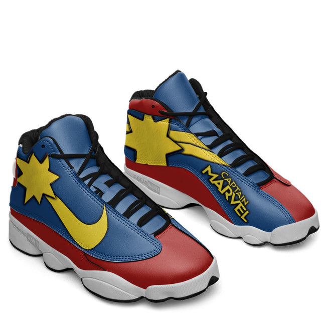 Captain Marvel JD13 Sneakers Super Heroes Custom Shoes 2 - PerfectIvy