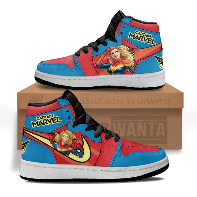 Captain Marvel Kid Sneakers Custom For Kids 1 - PerfectIvy