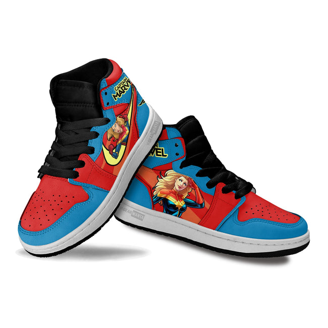 Captain Marvel Kid Sneakers Custom For Kids 3 - PerfectIvy