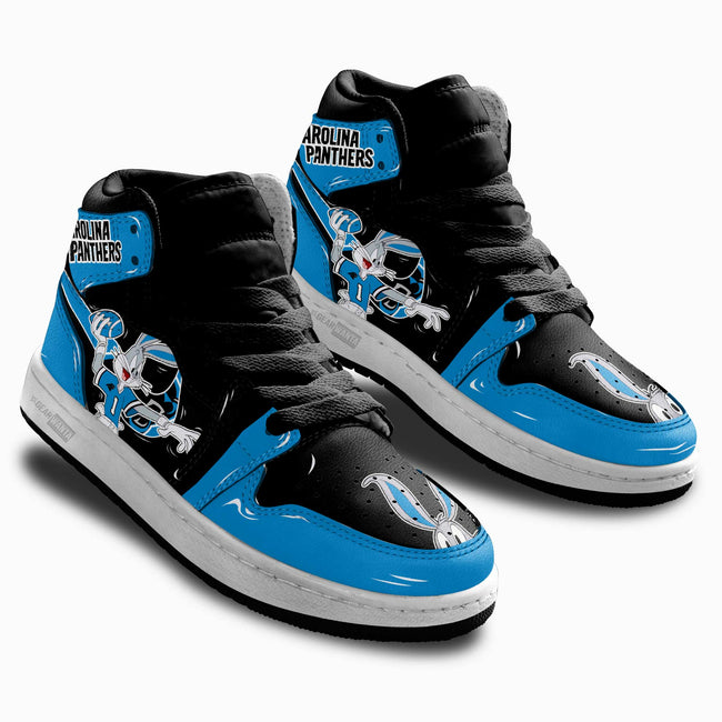 Carolina Panthers Kid Sneakers Custom For Kids 2 - PerfectIvy