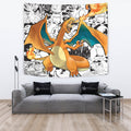 Charizard Tapestry Custom Pokemon Manga Anime Room Decor 2 - PerfectIvy