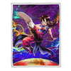 Chi Chi Fleece Blanket Custom Dragon Ball Anime Galaxy Style 1 - PerfectIvy