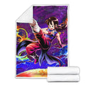 Chi Chi Fleece Blanket Custom Dragon Ball Anime Galaxy Style 2 - PerfectIvy
