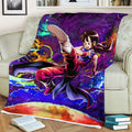 Chi Chi Fleece Blanket Custom Dragon Ball Anime Galaxy Style 3 - PerfectIvy