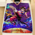 Chi Chi Fleece Blanket Custom Dragon Ball Anime Galaxy Style 4 - PerfectIvy
