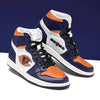 Chicago Bears Dark Blue White Orange Sneaker Shoes Custom 1 - PerfectIvy