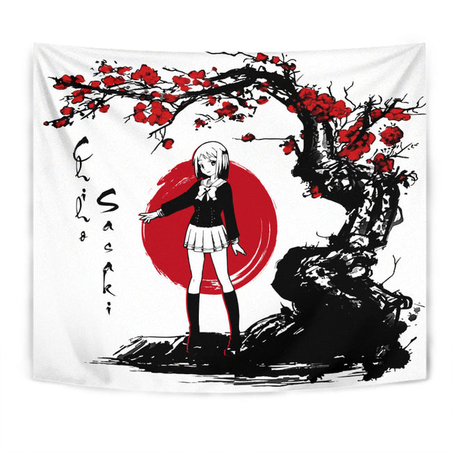 Chiho Sasaki Tapestry Custom Japan Style The Devil is a Part-Timer! Anime Home Wall Decor For Bedroom Living Room 1 - PerfectIvy
