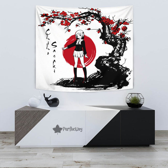Chiho Sasaki Tapestry Custom Japan Style The Devil is a Part-Timer! Anime Home Wall Decor For Bedroom Living Room 3 - PerfectIvy
