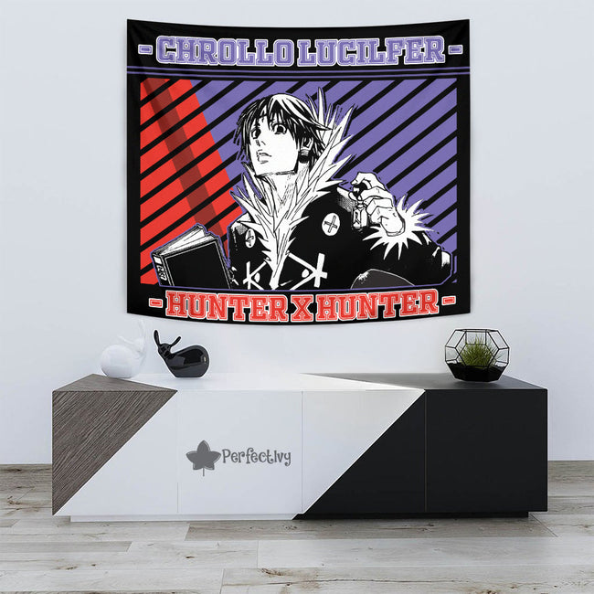 Chrollo Lucilfer Tapestry Custom Hunter x Hunter Anime Bedroom Living Room Home Decoration 3 - PerfectIvy
