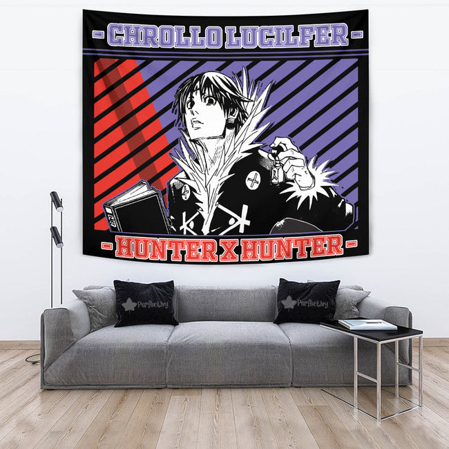 Chrollo Lucilfer Tapestry Custom Hunter x Hunter Anime Bedroom Living Room Home Decoration 4 - PerfectIvy